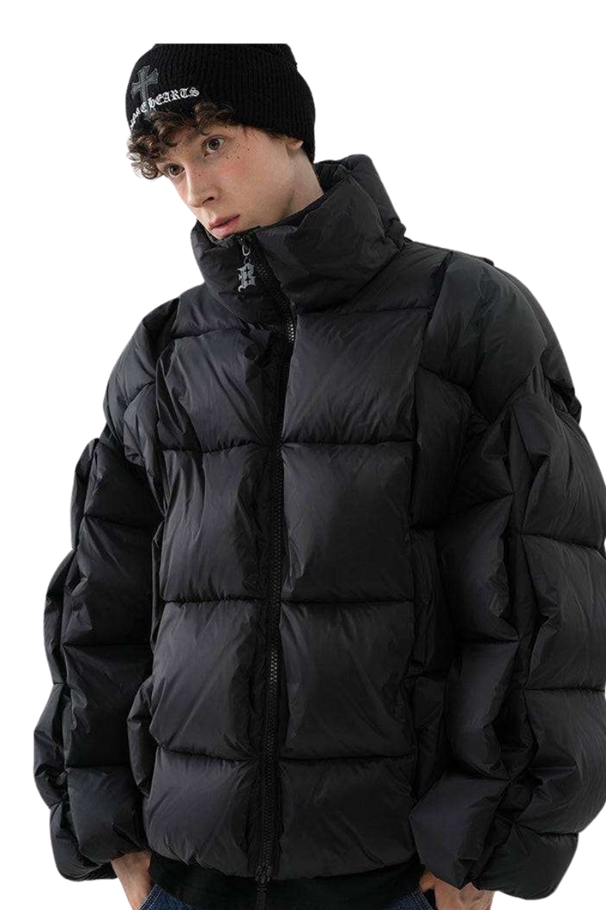 Diagram Puffer - Black